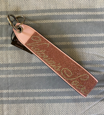 VICTORIA'S SECRET Pretty Blossom Wristlet Keychain with Bling