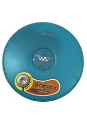 Sony D-EJ002 Portable CD Player Blue Tested Works w/ Remote From Japan