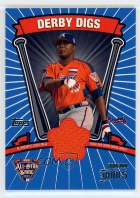 2005 Topps Update Derby Digs /100 Andruw Jones #DDR-AJ HOF 0ut3
