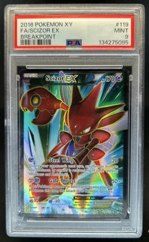 2016 Pokemon XY BREAKpoint Scizor #119/122 PSA 9