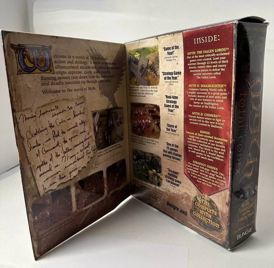 Myth: The Total Codex (Windows PC / Mac, 1999) Complete in Big Box CIB Tested! - Image 3 of 4