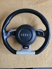 AUDI TT/A3/A4 S-LINE,MULTIFUNCTION,FLAT BOTTOM STEERING WHEEL WITH PADDLE SHIFT