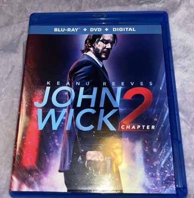 John Wick Chapter 2 Blu-ray DVD Keanu Reeves Kung Fu Assassin Movie Action Disc