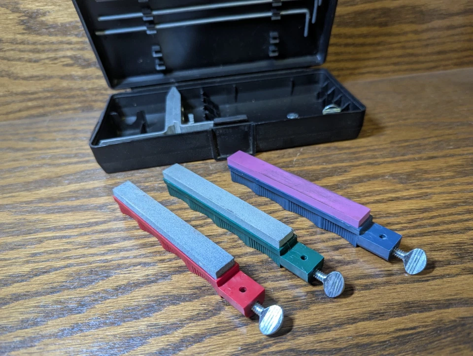 Vintage Lansky Sharpeners System – 1990 LK003 – Complete w/ Original Box - USED Foto 4 de 4