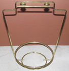 Vintage Zodiac Glass Ice Bucket Holder Bowl Black White Harlequin Gold Astrology — photo 2