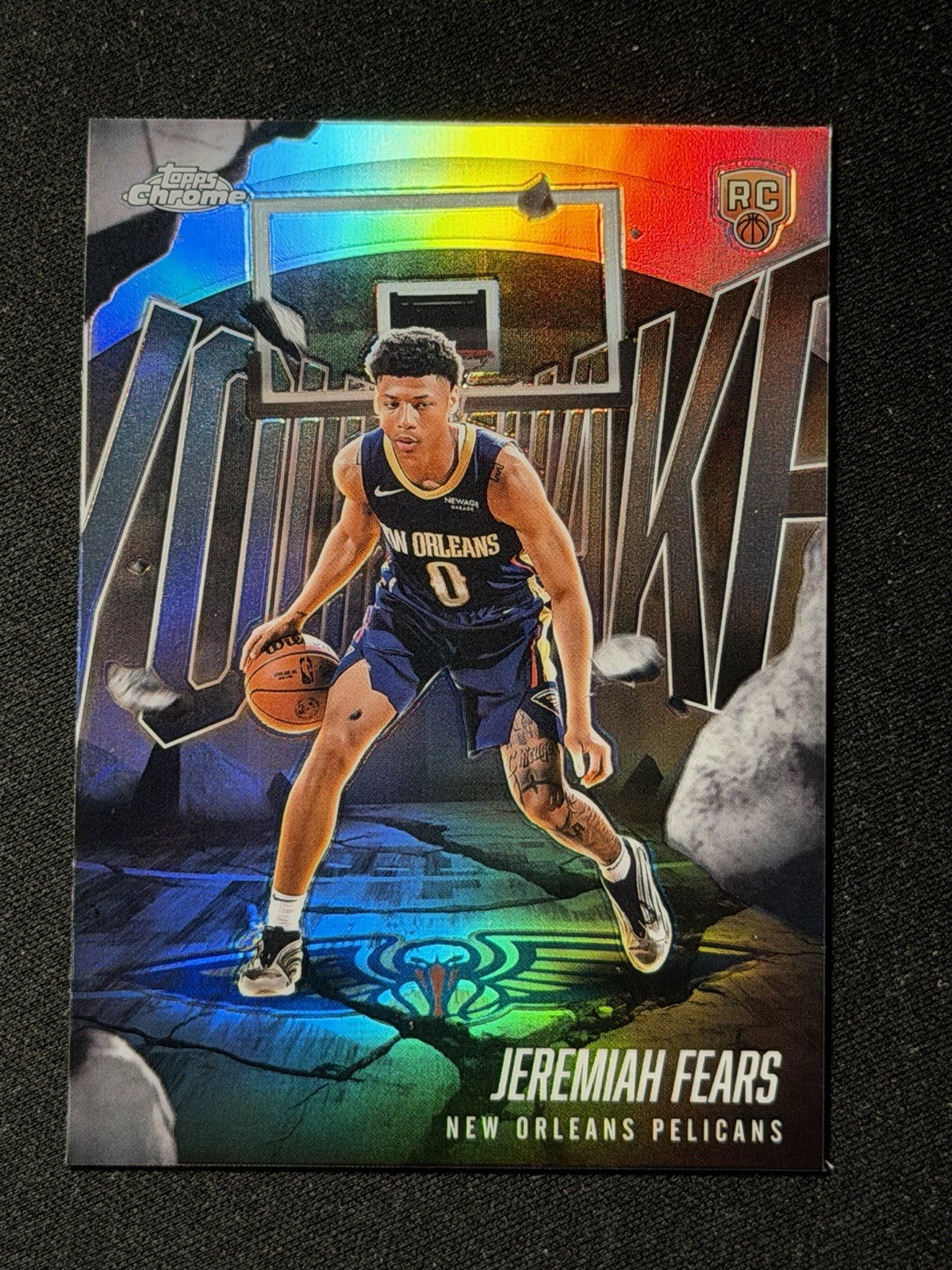 2025-26 Topps Chrome Jeremiah Fears RC Rookie Youthquake Refractor
