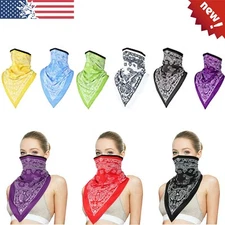 Triangle Face Balaclava Scarf Neck Shield Sun Gaiter Headwear Mask for Men Woman