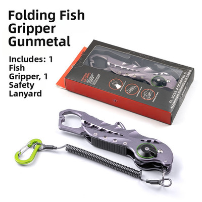 Aluminiumlegierung klappbare Fischhandler Zange für eine Hand für Haken Cut Re