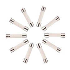 (10 PACK) 20A Slow Blow Microwave Ceramic Fuse, 250V