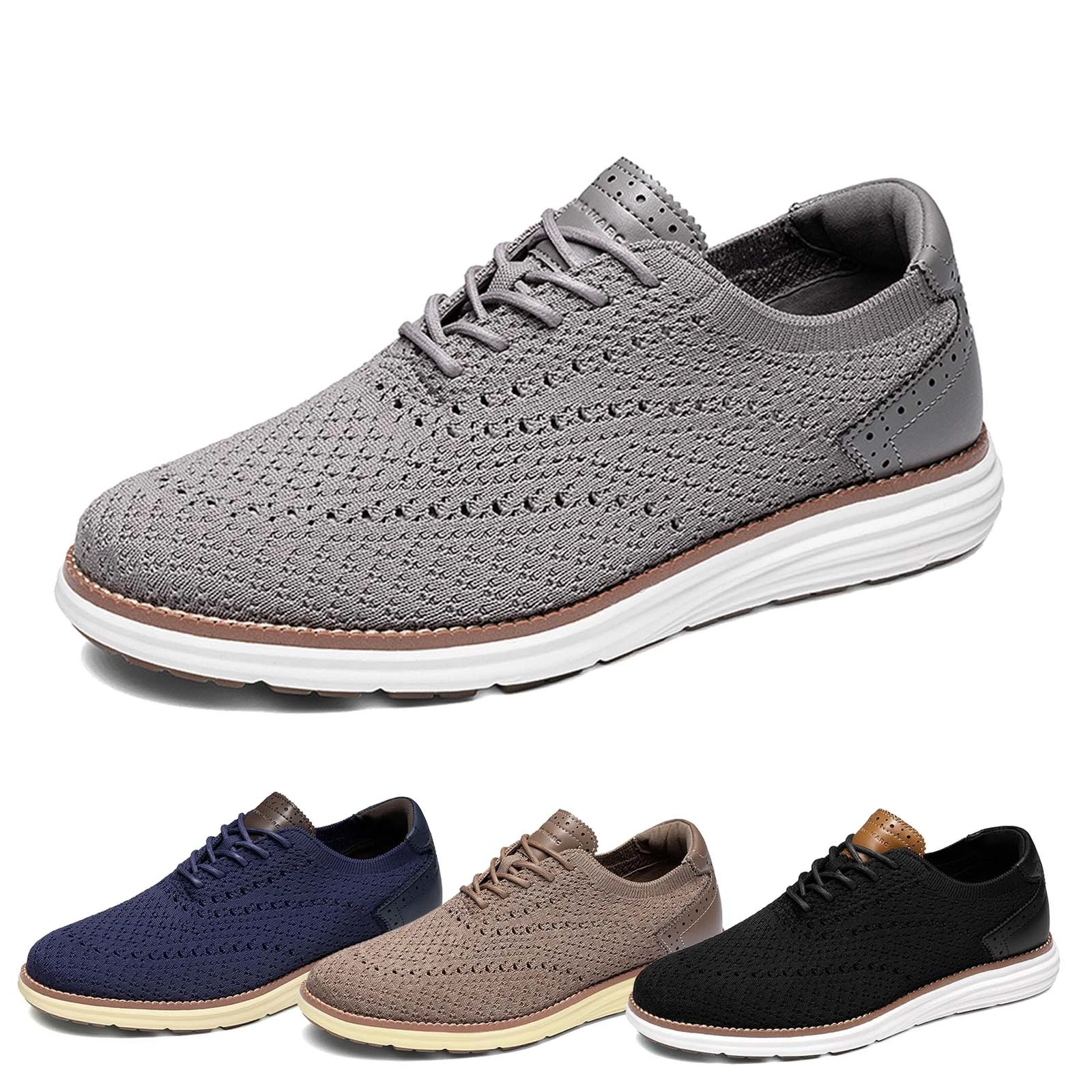 Men's Oxfords Classic Comfort Sneakers Casual Lace-Up Lightweight Walking Shoes
Opens in a new windo