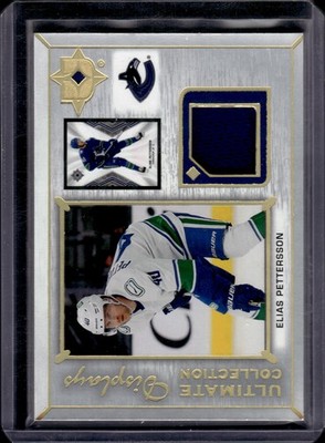 2021-22 Upper Deck Ultimate Collection #UD-EP Elias Pettersson Display Jersey