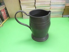 vecchia BROCCA IN PELTRO vintage caraffa altezza 15,5 cm base diametro 11 cm