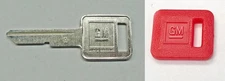 67 71 75 79 83 84 85 86 GM Chevy Olds Pontiac Late A Key Blank & Red Cap