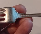 Single Gorham Etruscan Greek Key Sterling Youth Fork 6" Pat. 1913, Mono — photo 6