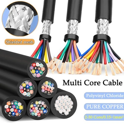Pure Copper Multi Core Flexible Shielded Control Signal Cable Electrical Wire - Image 1 of 4