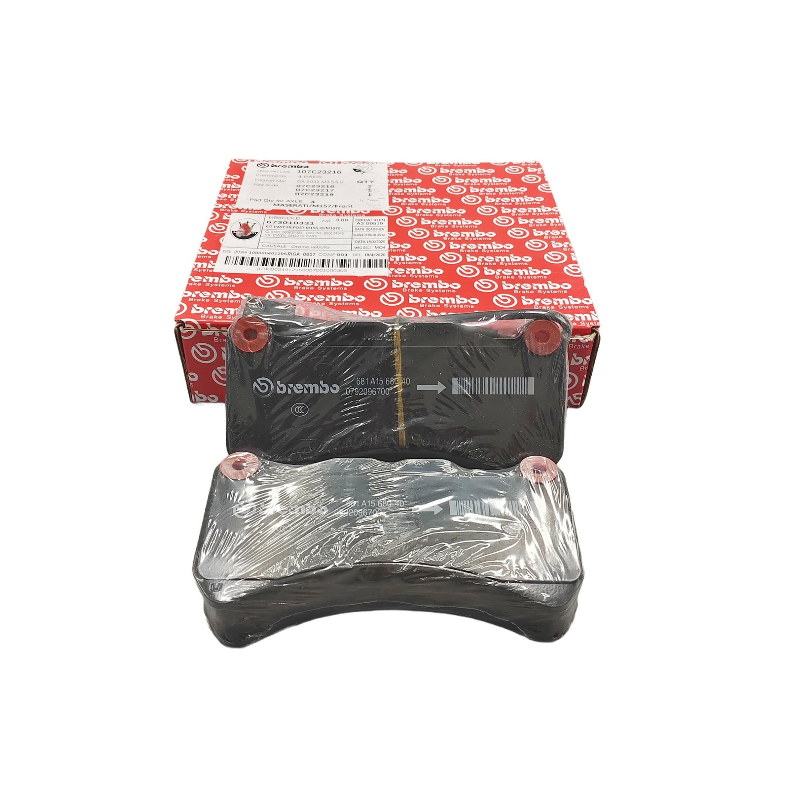 Maserati Ghibli 2013 Front Brake pad sets Set P/N 673010331