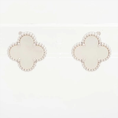 Van Cleef & Arpels Vintage Alhambra shells Piercing jewelry 750(WG) 7.5g