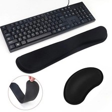 Keyboard Mouse Wrist Rest Set Memory Foam Gel Support Cushion Ergonomic Comfort