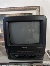Orion TVCR0950BW 9" CRT TV VCR Combo Retro Gaming Portable June 1998 Read Descr