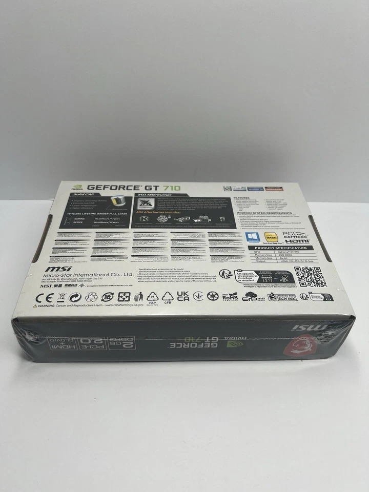 MSI GeForce GT 710 2GB GDRR3 64-bit Low Profile Graphics Card - Image 2 of 3