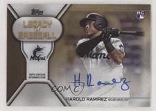 2019 Topps Update Legacy of Baseball Gold 12/50 Harold Ramirez #LBA-HRA Auto g6p