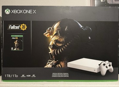 Microsoft Xbox One X Fallout Special Limited Edition White Console Complete CIB