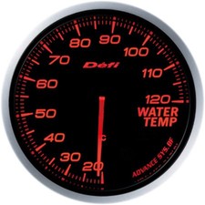Defi Advance Bf Water Temperature Gauge Amber Red Df10502
