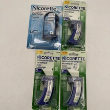 Nicorette Nicotine Mini & Lozenges 2mg Mint 80 Piece Mint Lot Of 4