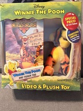 NOS Disney Winnie The Pooh "Tigger" Plush Toy  VHS Video Limited Set NIB