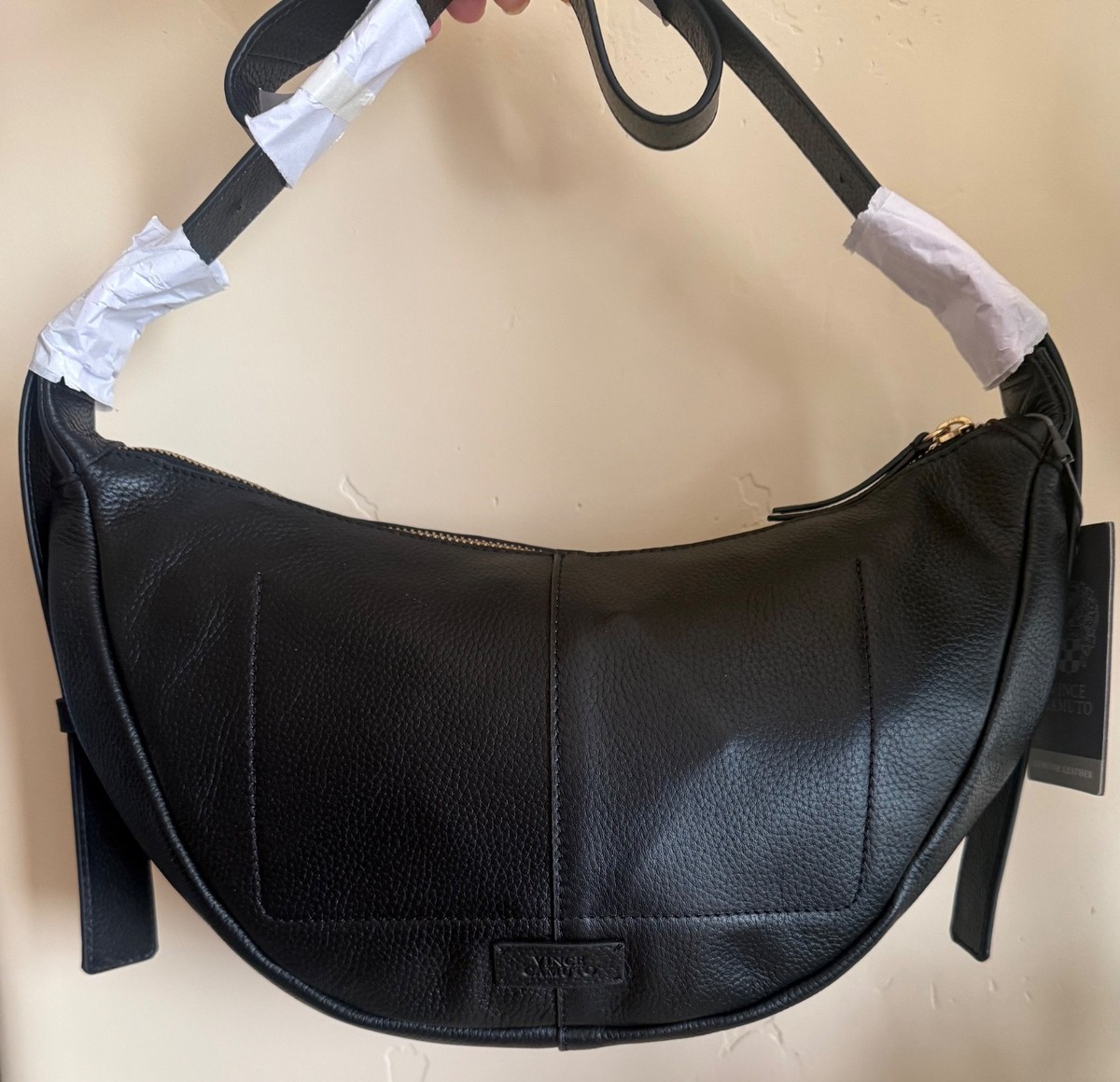 Nwt Women’s Vince Camino Leather Crossbody Bag, Purse, Jenna, Black View 3