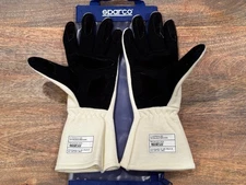 Sparco Land Classic Race Gloves (Ecru) [Size 10 Medium]