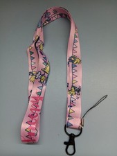 Peanuts Snoopy, Woodstock Pink Lanyard SN8 NEW