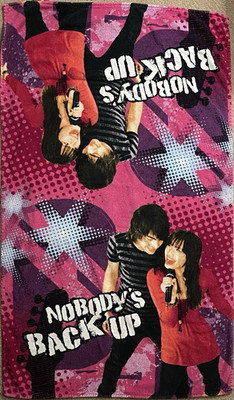 Vintage Disney Camp Rock Beach Towel - Joe Jonas & Demi Lovato - 2008 Y2K