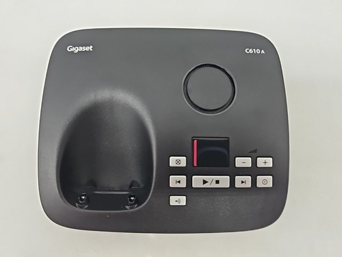 Gigaset C610A Basisstation Basis Anrufbeantworter AB schwarz - Zdjęcie 2 z 4