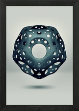 Exploring the depths of Cavus Icosa Framed Wall Art Poster Canvas Print Picture