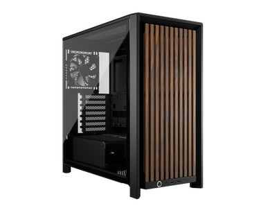 CORSAIR FRAME 4000D WOOD RS Modular High Airflow Mid-Tower PC Case, Black & Waln