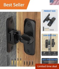 Heavy Duty Zinc Alloy Sliding Door Lock - Enhanced 90/180 Degree Privacy Latch