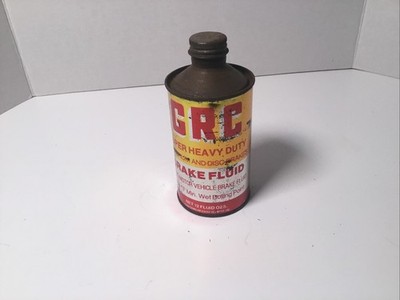 Vintage CRC Super Heavy Duty Brake Fluid Unused Metal Can.