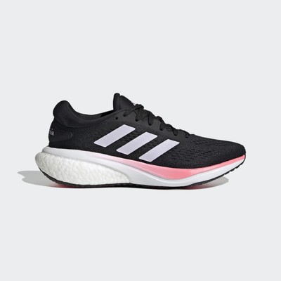 Adidas Women's Supernova 2.0 Running Shoes Core Black/Silver Dawn/Beam Pink - HR