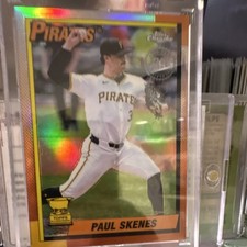 Topps 2025 Chrome Paul Skenes Pittsburgh Pirates 1990 Insert 90CB-13