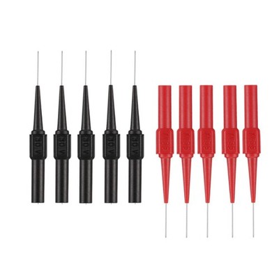 YUKIIATIF 10PCS Multimeter Test Lead Extention Back Probes Sharp Needle Micro Pi