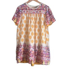 Tanvi Kedia Caltha Swing Tunic Multicolored Embellished Anthropologie Dress Sz S