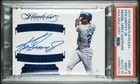 Pop 1🔥KEN GRIFFEY JR 2017 Flawless Mem. Marks On Card AUTO Sapphire /7 PSA 9/10
