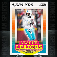 2024 Score Football - Tua Tagovailoa - LEAGUE LEADERS #LL-TTA MINT