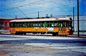 LAMTA-LATL. LAST "H" CAR TRIP #1450. Wingfoot (CA). Original Slide 1959. (B)