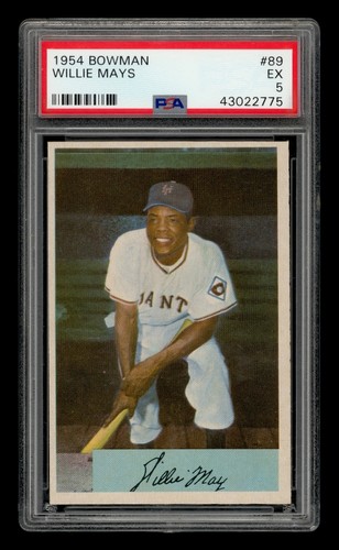 1954 Bowman Set-Break # 89 Willie Mays PSA 5 EX