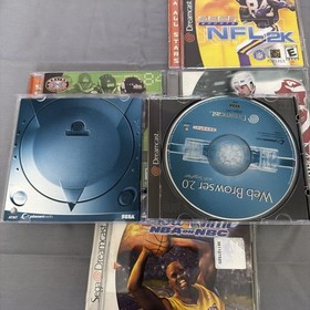 Sega Dreamcast Game Lot Of 4 Tested NBA Show Time NHL 2K NFL 2K, 2K1