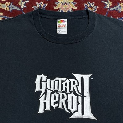 Vintage 2000s Guitar hero 2 Promo Video Game Tee xbox 360 playstation y2k  