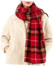 Women's Long Knit Scarf Winter Chunky Scarfs Warm Big Wrap Thick Lightblack