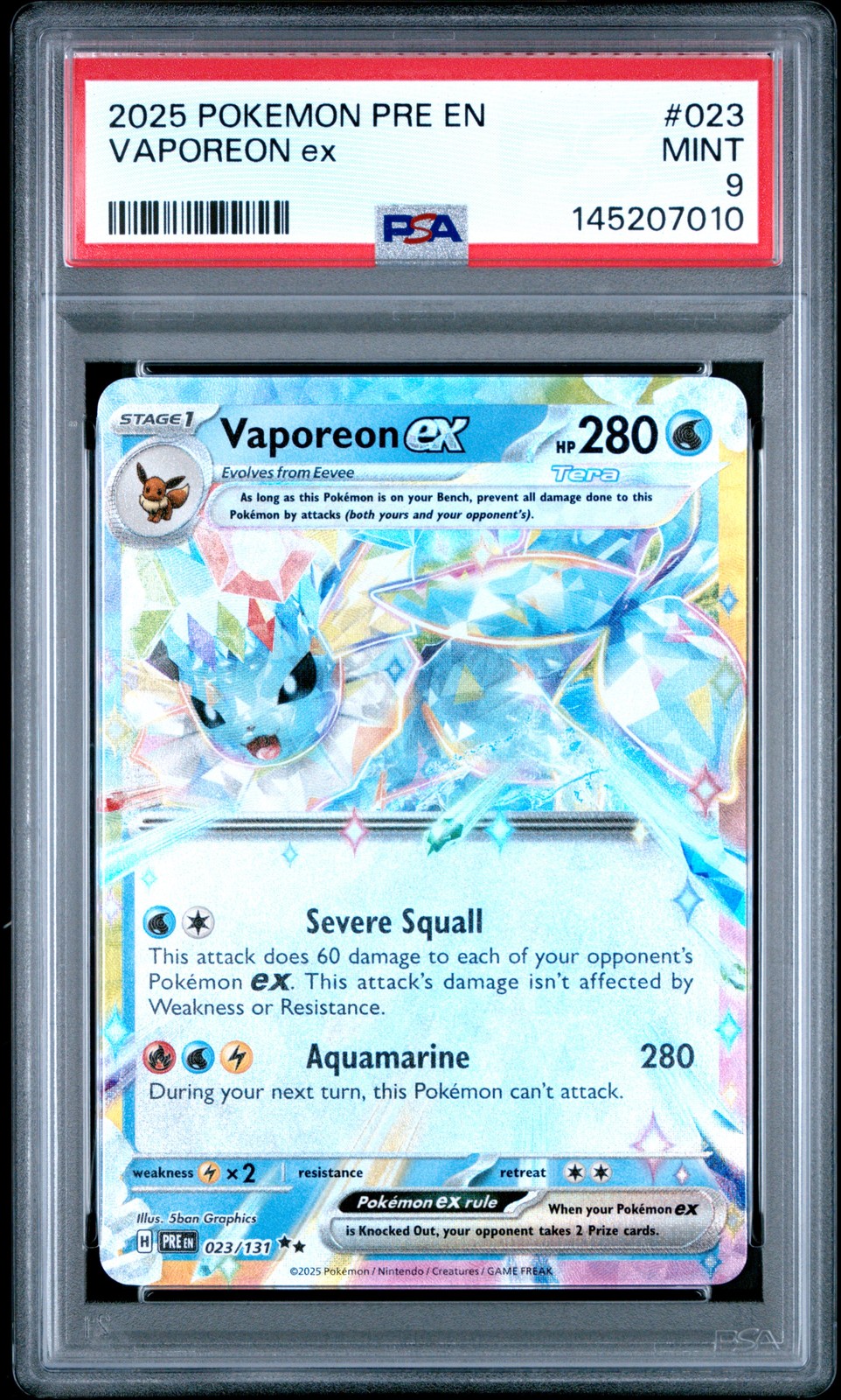 Vaporeon ex #23